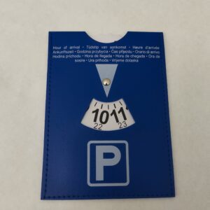 Parkscheibe Königsblau